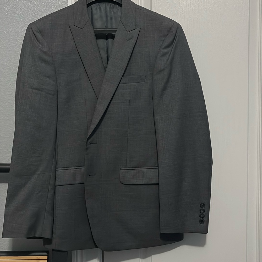 Calvin Klein extreme slim fit gray suit jacket